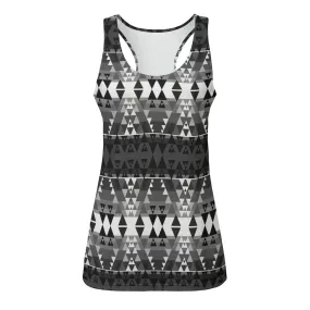 Writing on Stone Black and White Eco-friendly Women's Tank Top