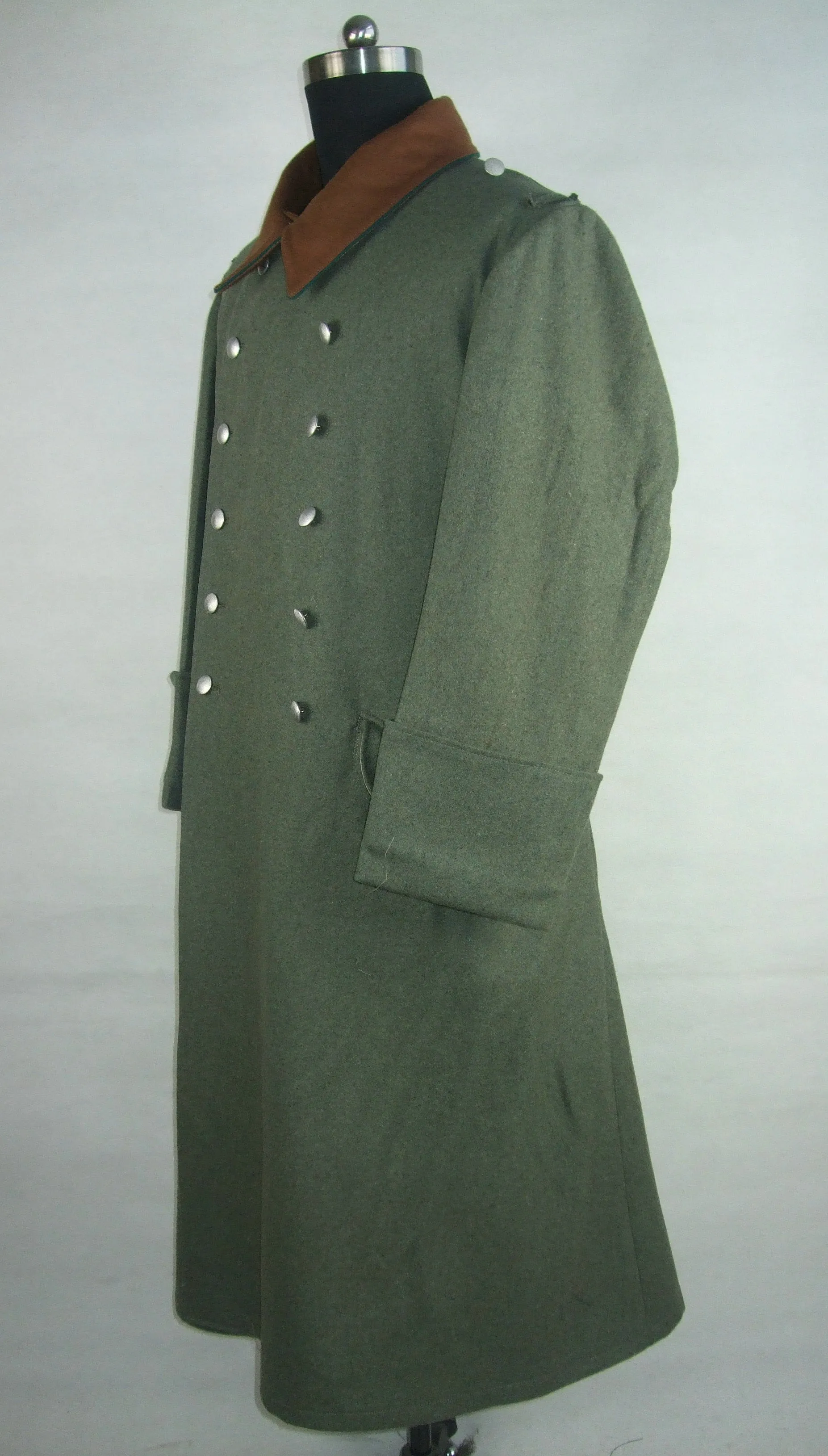 WWII German Schutzpolizei Police Officer Overcoat Greatcoat