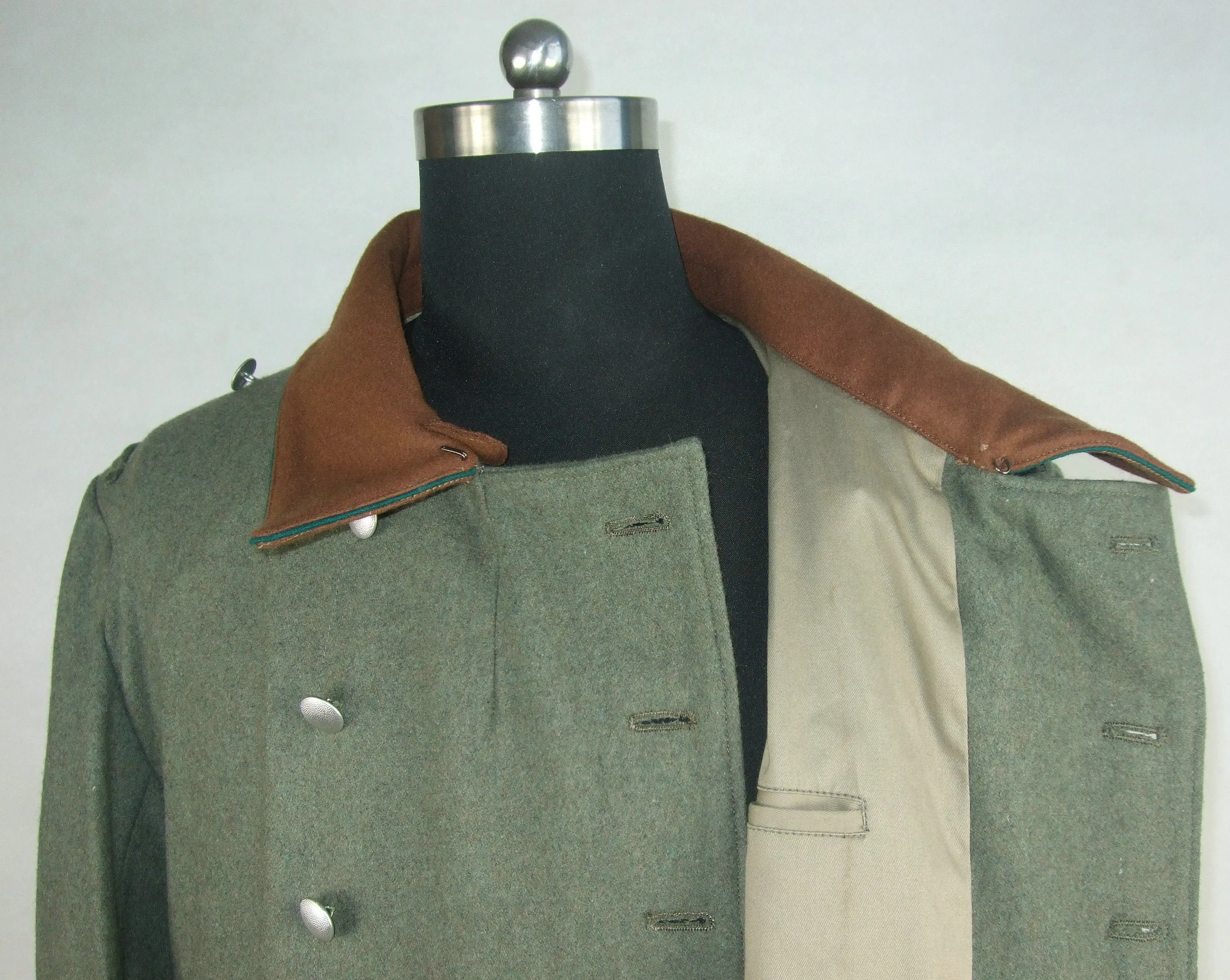 WWII German Schutzpolizei Police Officer Overcoat Greatcoat