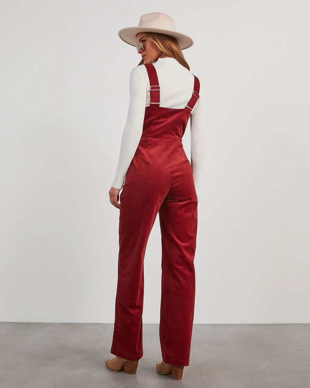 Zachary Corduroy Sleeveless Jumpsuit