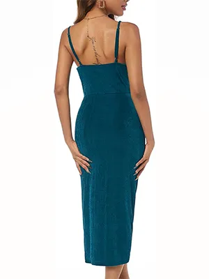 ZAFUL Women's Sparkling One-piece Wrap Club Homecoming Dresses