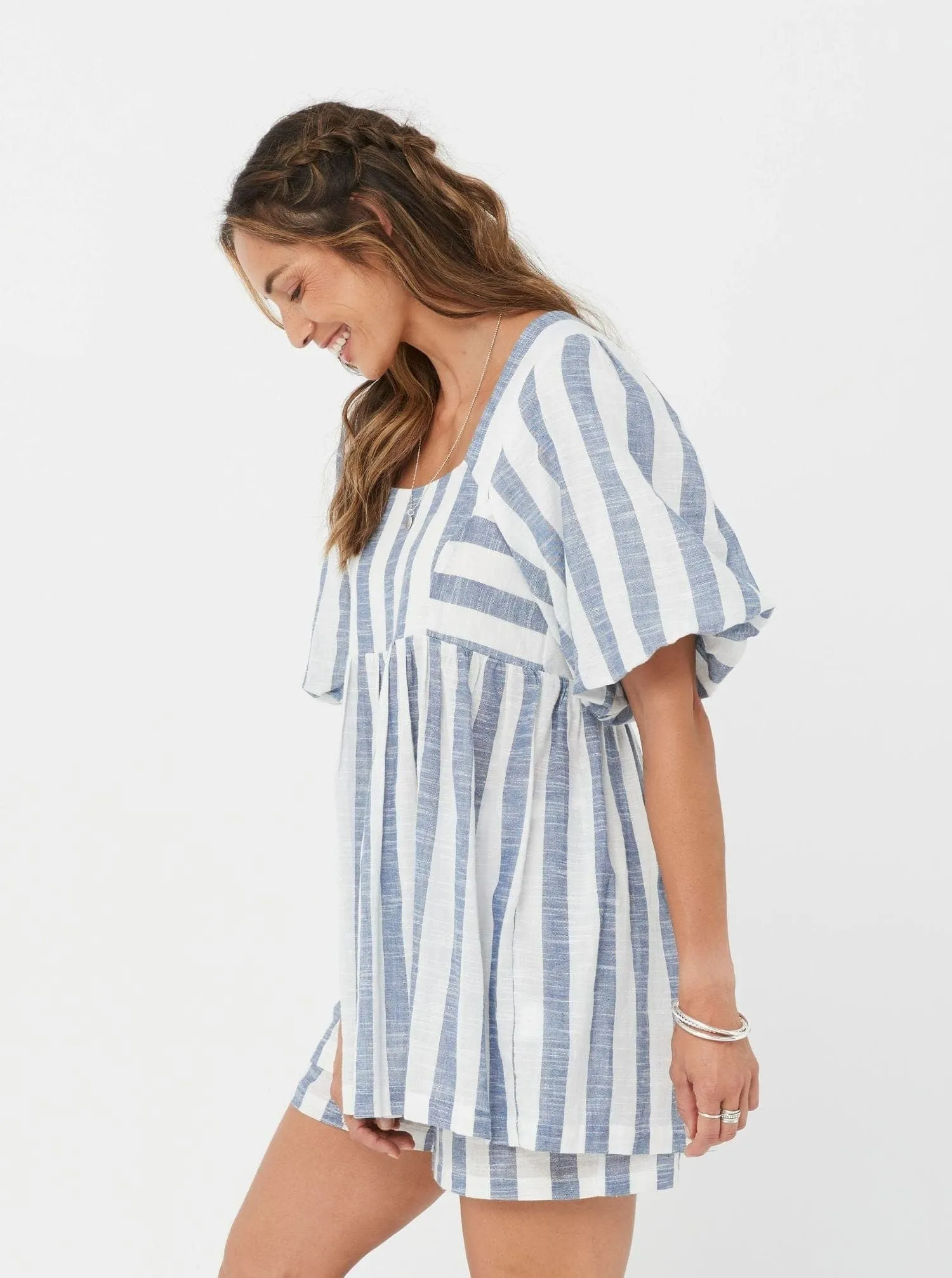 Zita Tunic - Blue Stripe